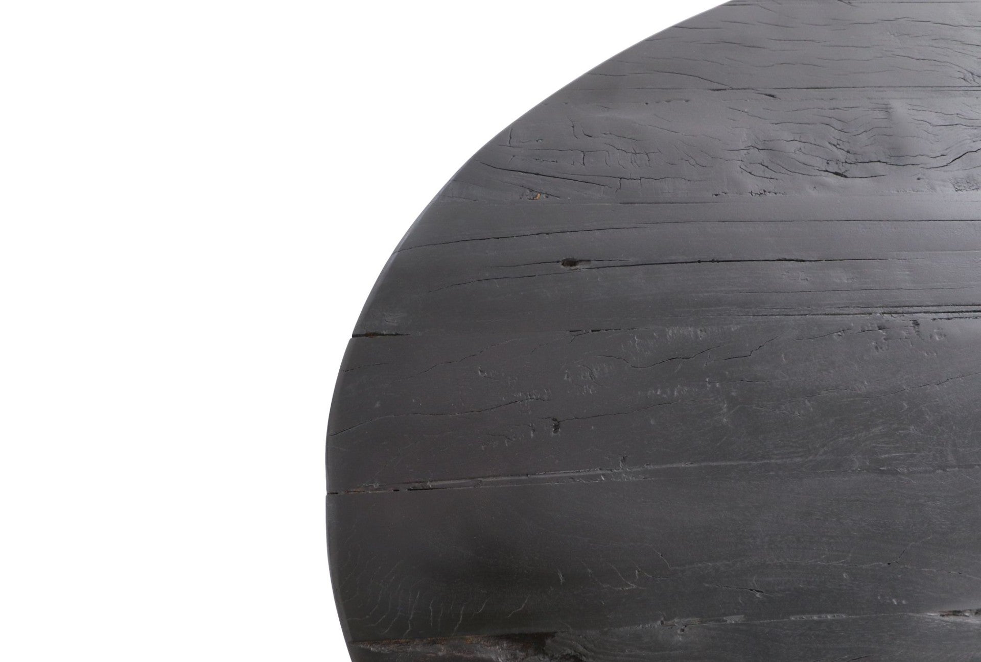 HSM Collection-Ovaal Tafelblad-180x100x5/5.5-Zwart-Mango