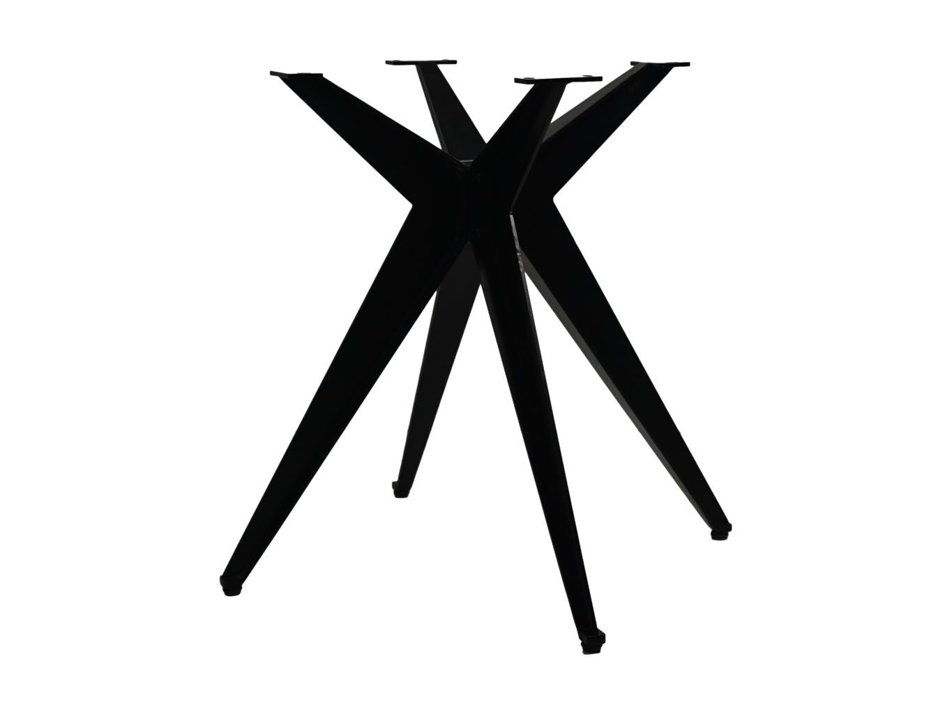 HSM Collection-Tafelonderstel Spider Angle-80x80x72 (60 mm)-Zwart-Metaal