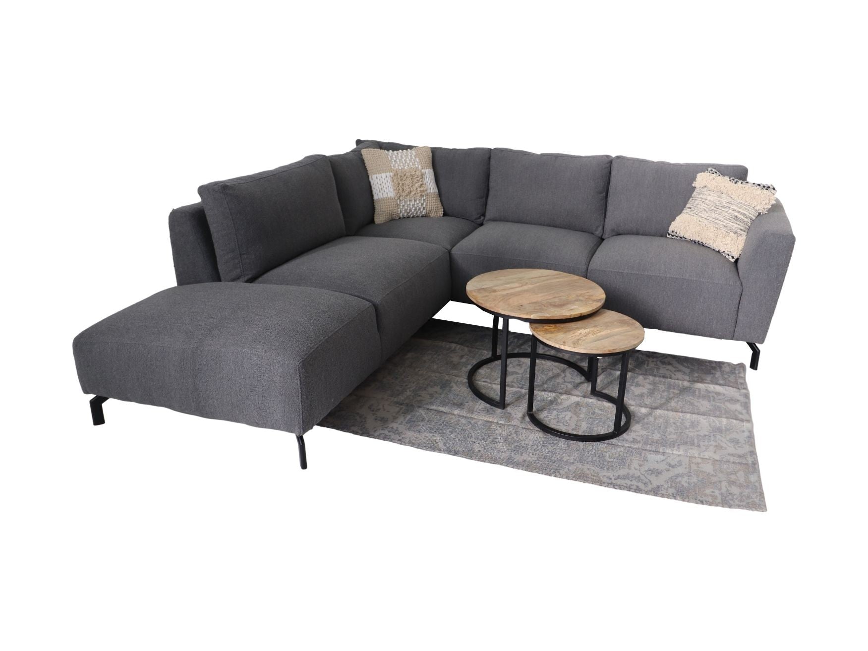HSM Collection-Sierkussen-1-45x45-Naturel/Grijs-Katoen