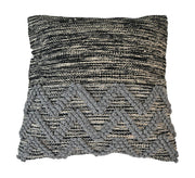 HSM Collection-Sierkussen -45x45-Grijs/Zwart-Katoen