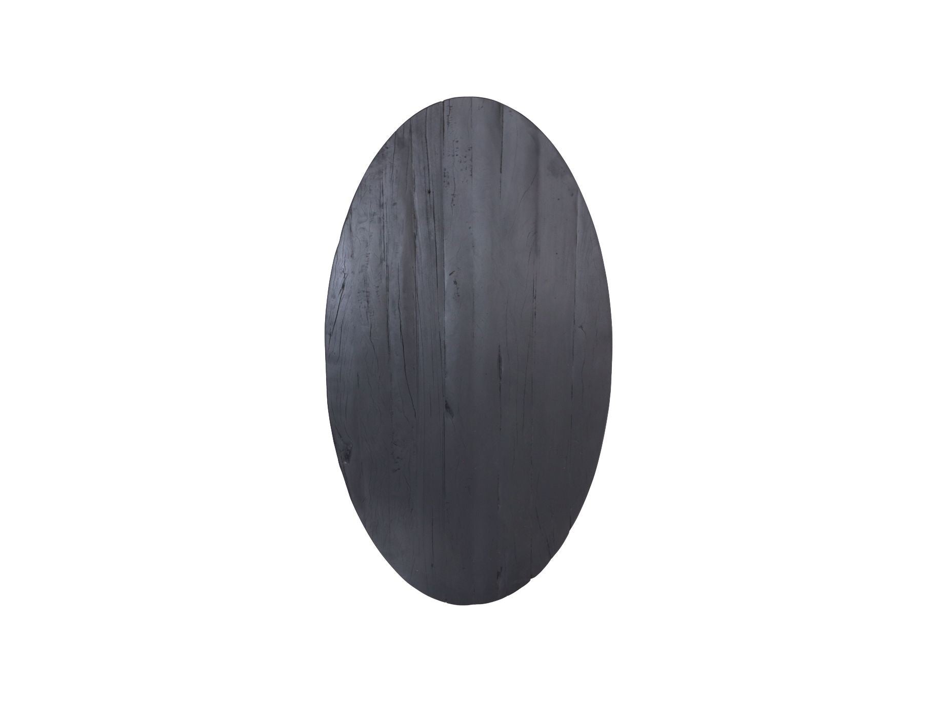 HSM Collection-Ovaal Tafelblad-180x100x5/5.5-Zwart-Mango