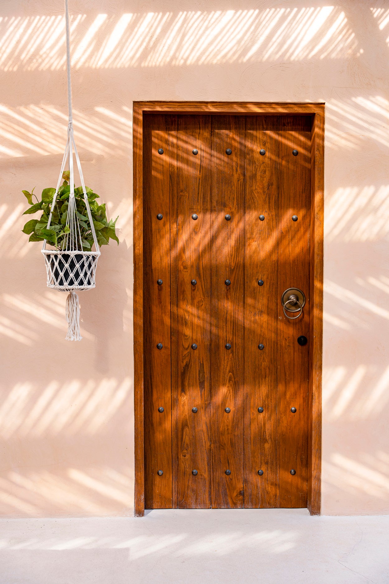 Bazar Bizar De Macrame Planthanger - Wit - L