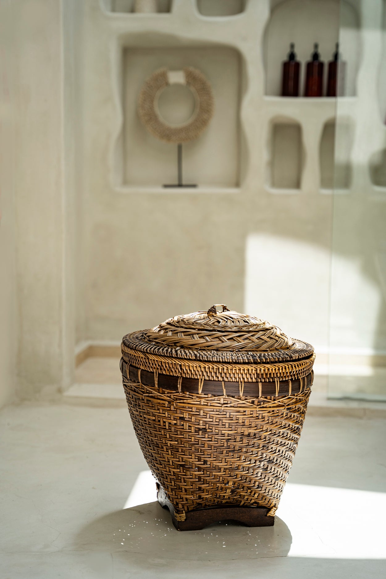 Bazar Bizar De Colonial Storage Mand - Naturel Bruin - L