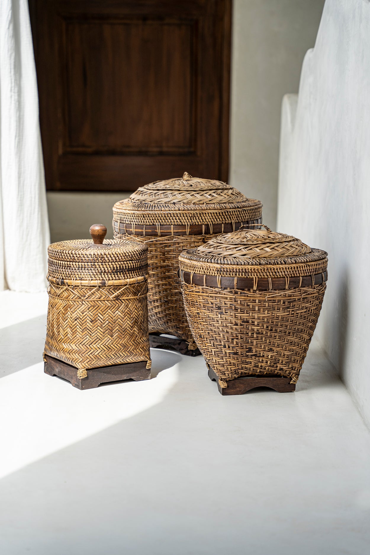 Bazar Bizar De Colonial Storage Mand - Naturel Bruin - L