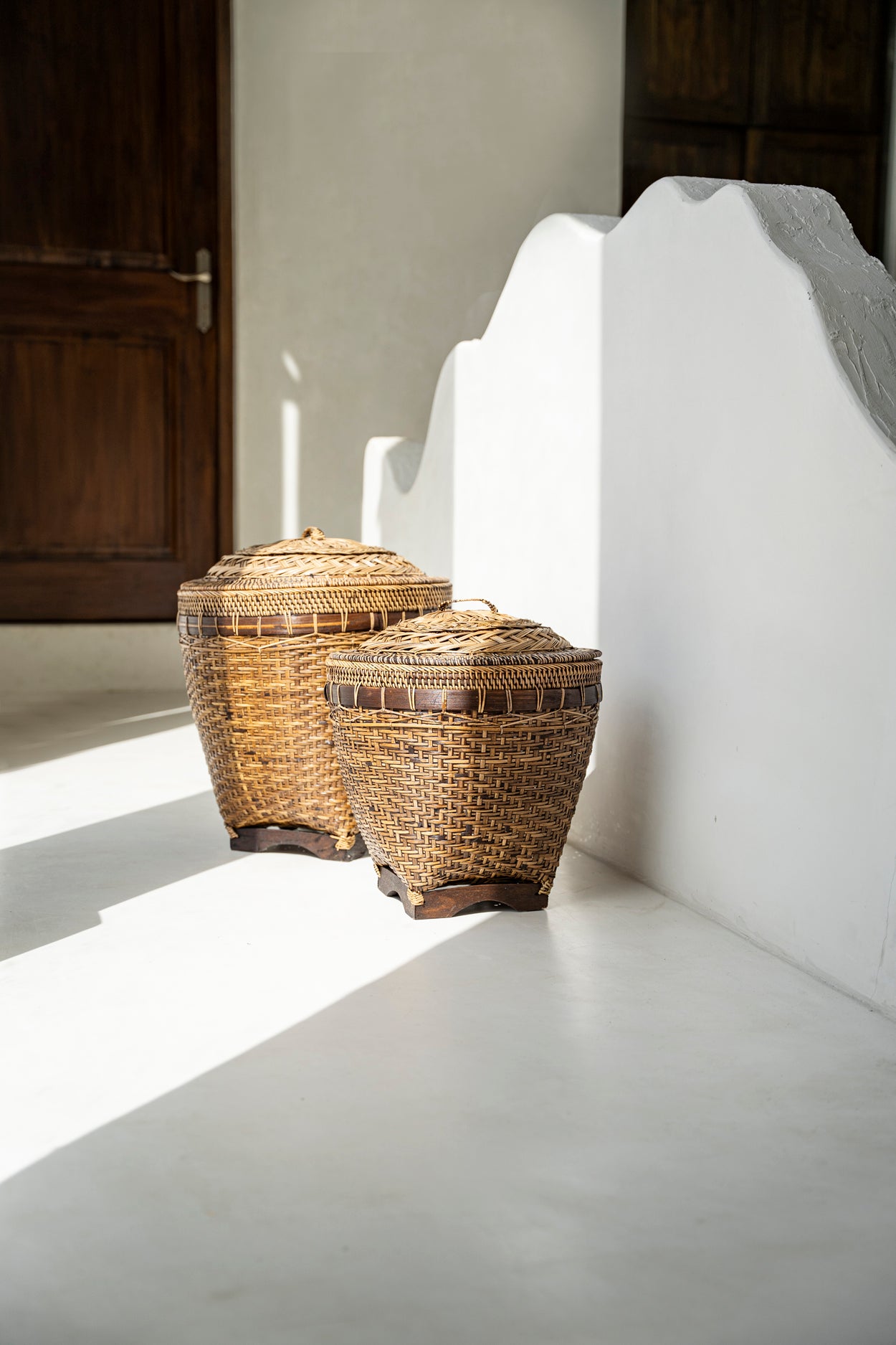 Bazar Bizar De Colonial Storage Mand - Naturel Bruin - L