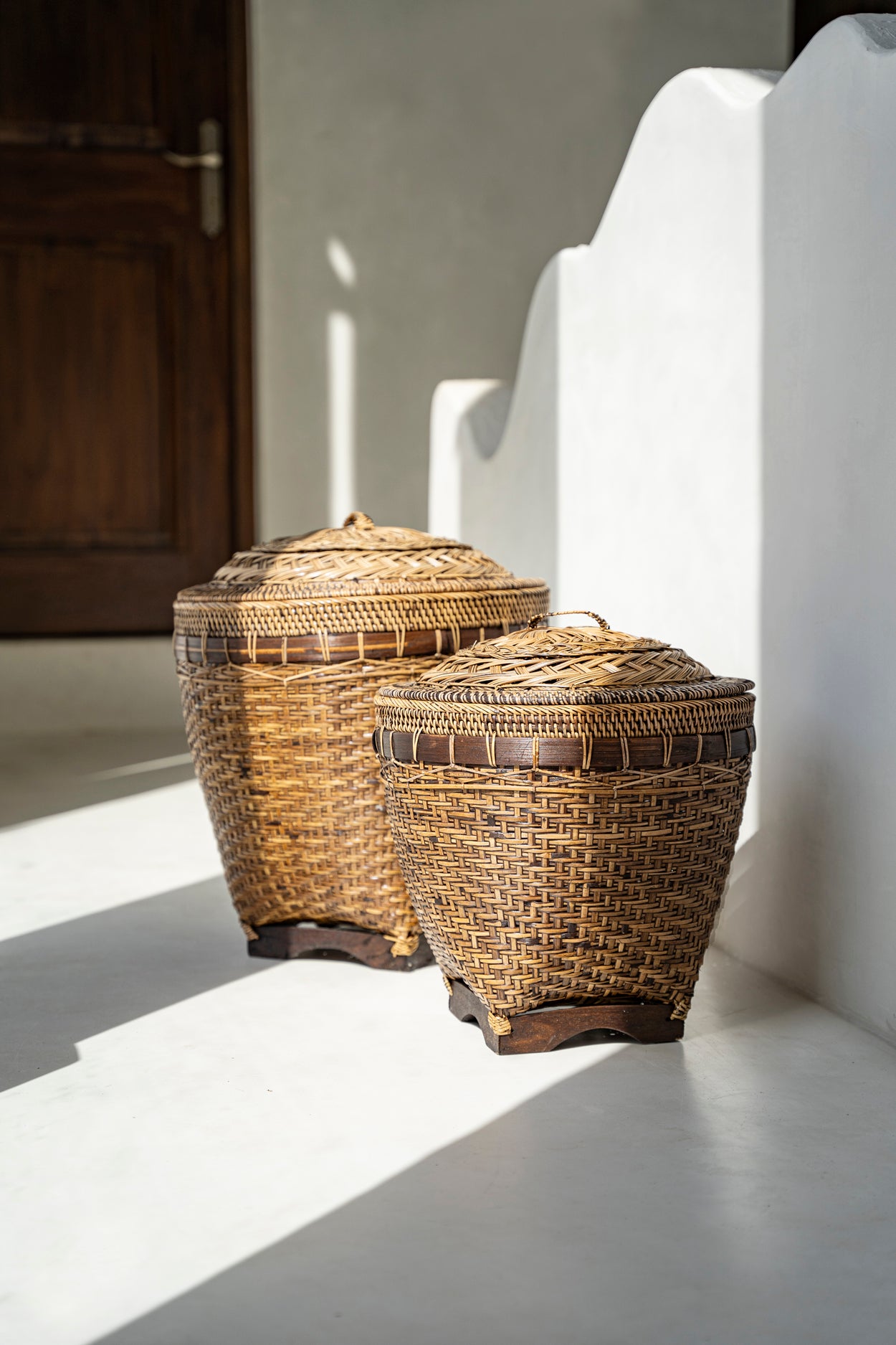 Bazar Bizar De Colonial Storage Mand - Naturel Bruin - L