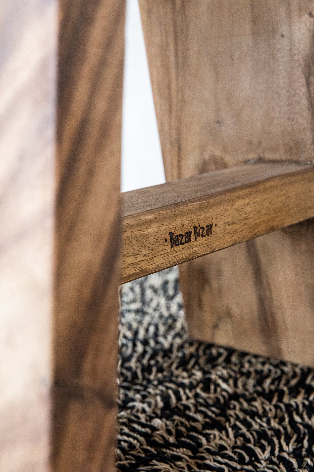 Bazar Bizar Het Seagrass Tapijt - Naturel Zwart - 150
