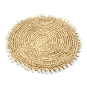 Bazar Bizar De Raffia Shell Placemat - Naturel