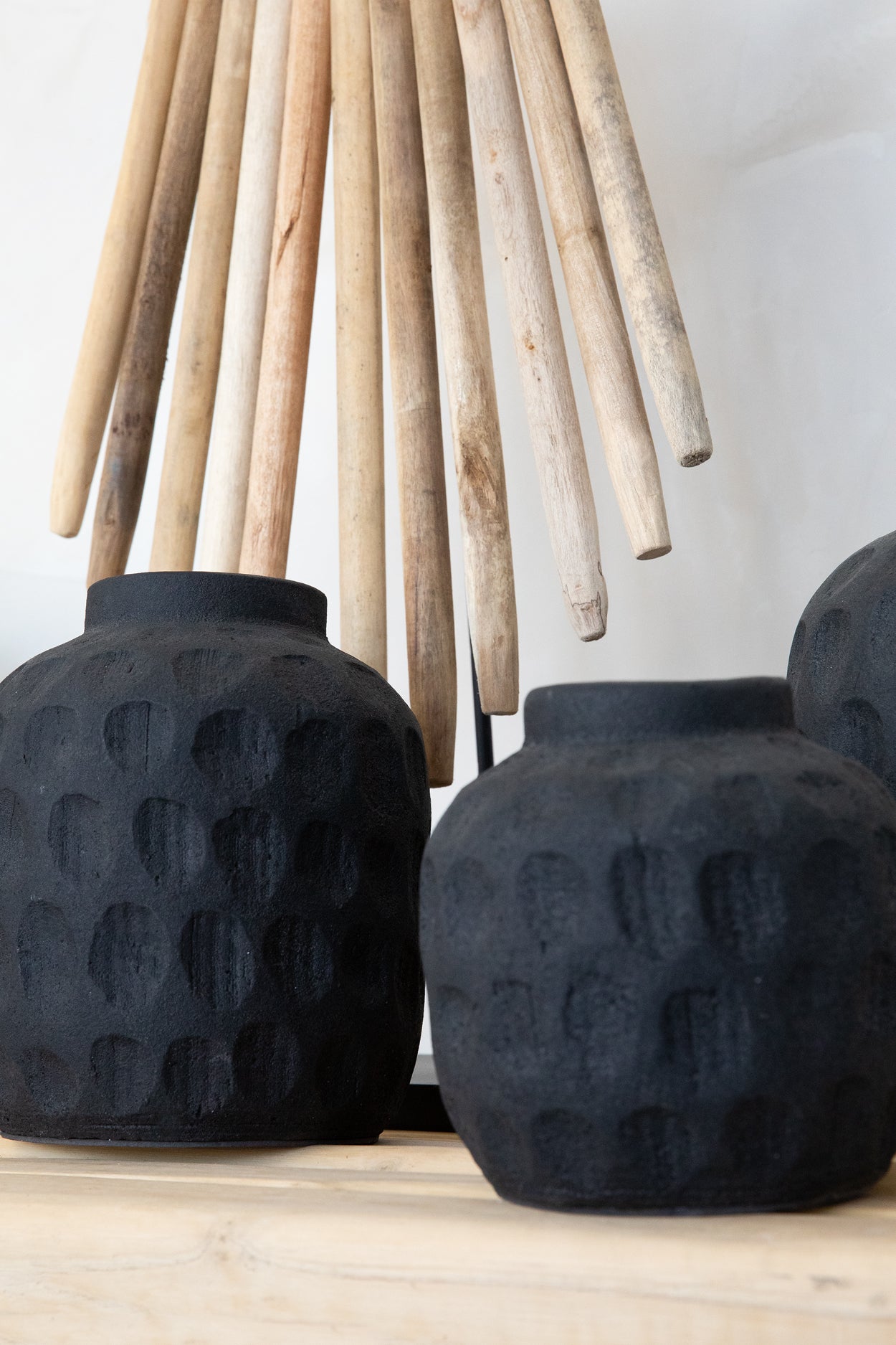 Bazar Bizar De Wooden Sticks op Stand - Naturel