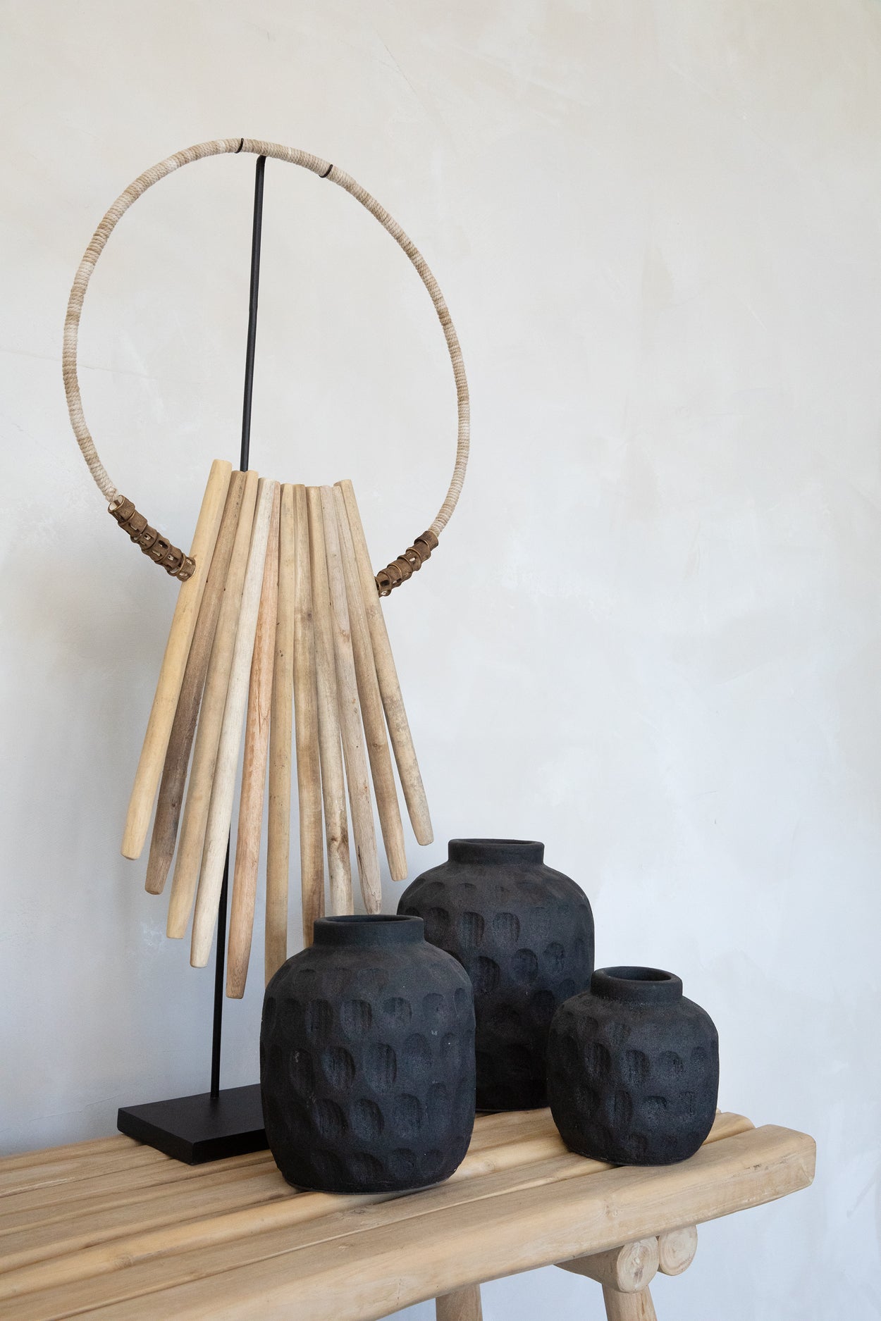 Bazar Bizar De Wooden Sticks op Stand - Naturel