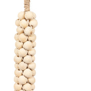 Bazar Bizar De Wooden Beads met Katoen Hangdecoratie - Wit