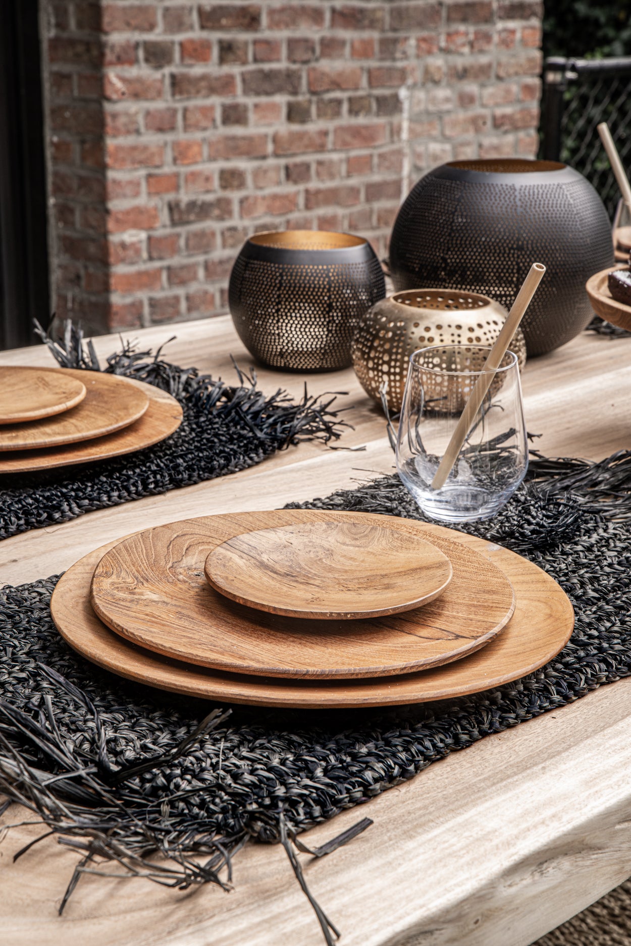 Bazar Bizar De Teak Root Rond Bord - L