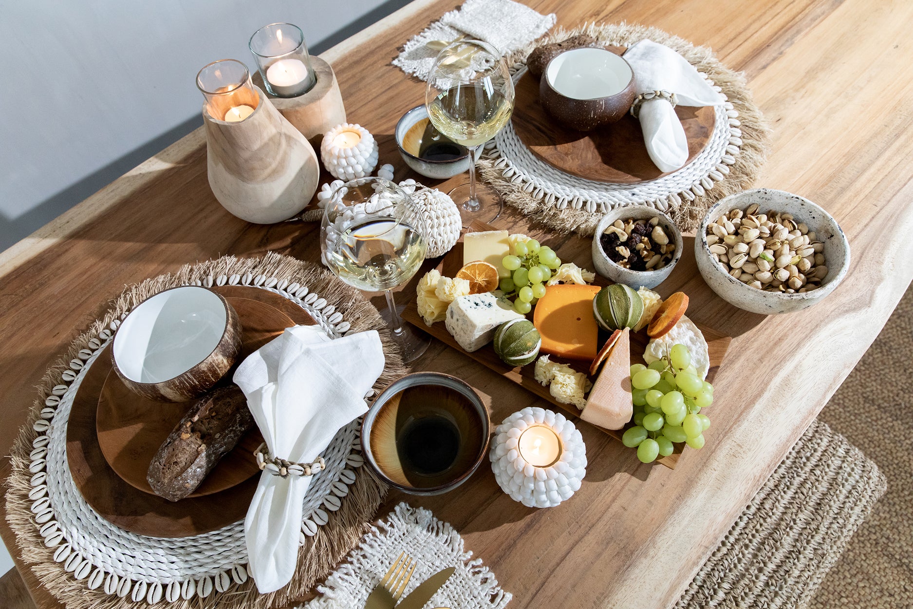 Bazar Bizar De Teak Root Rond Bord - L