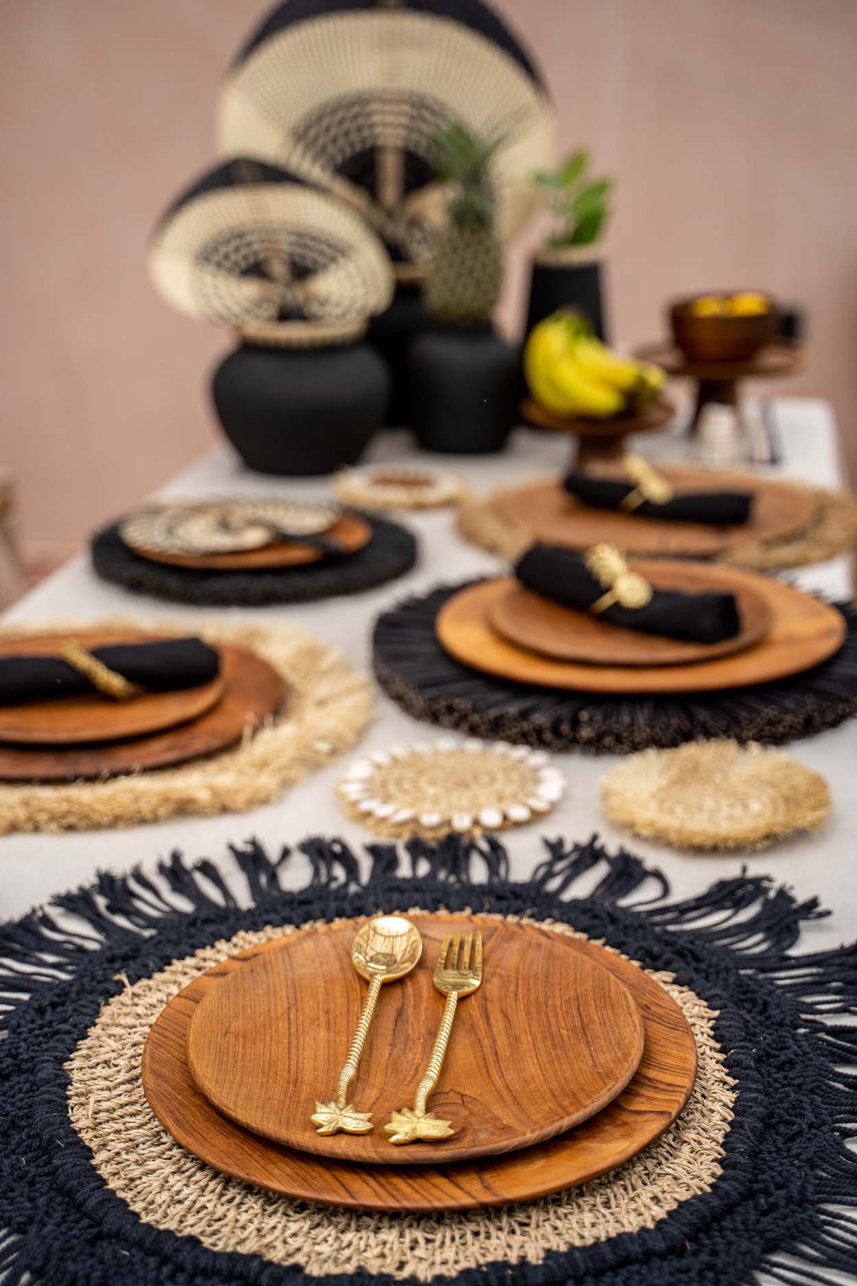 Bazar Bizar De Teak Root Rond Bord - L