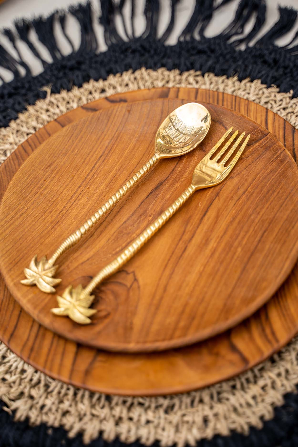 Bazar Bizar De Teak Root Rond Bord - L