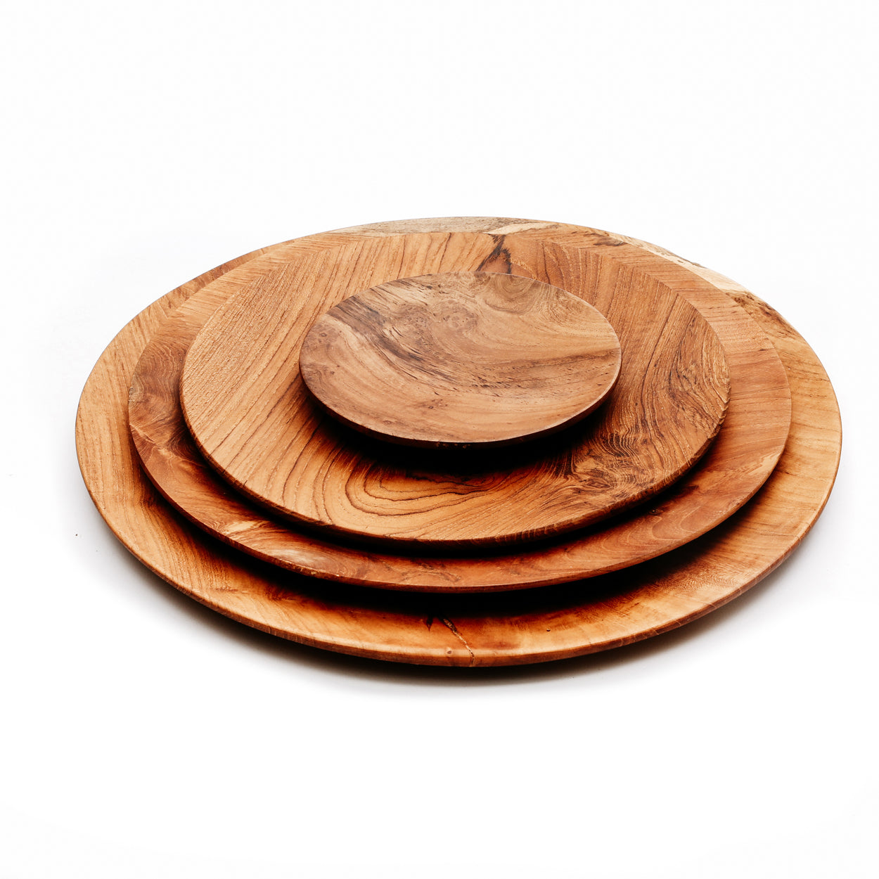 Bazar Bizar De Teak Root Rond Bord - L