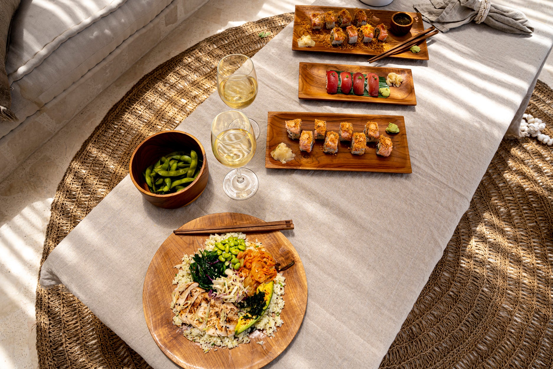 Bazar Bizar De Teak Root Sushi Bord - M