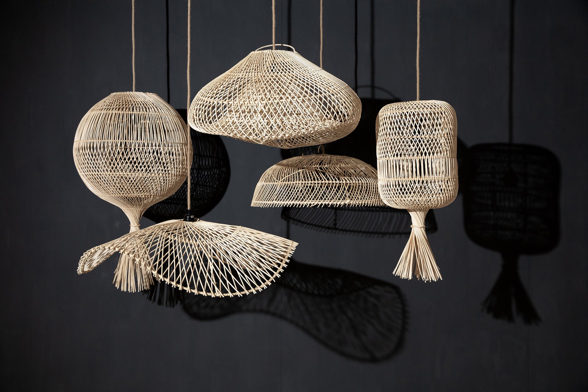 Bazar Bizar De Dumpling Hang- en Vloerlamp - Naturel - L