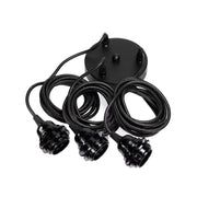 Bazar Bizar Lampfitting voor Plafond - Zwart - 3 Fittings