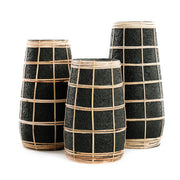 Bazar Bizar De Cutie Vaas - Zwart Naturel - L