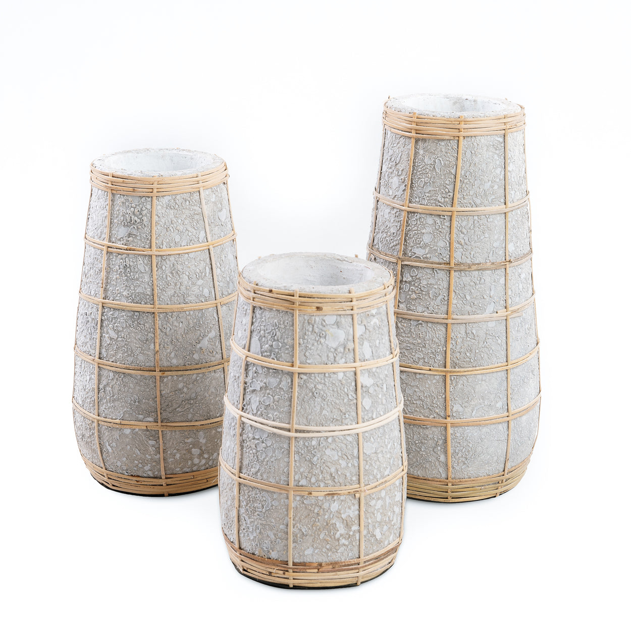 Bazar Bizar De Cutie Vaas - Betongrijs Naturel - L