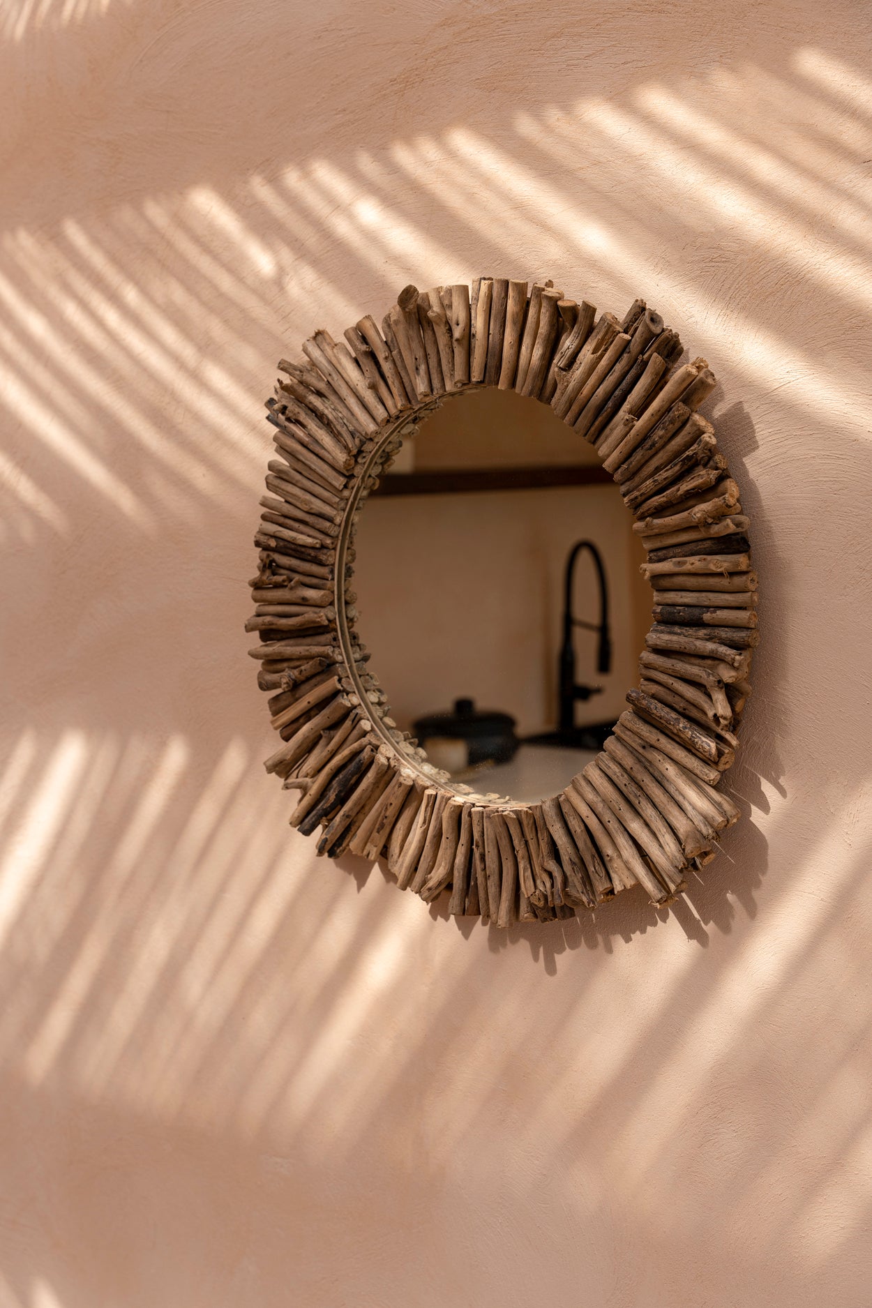 Bazar Bizar De Driftwood Halo Spiegel - Naturel - M