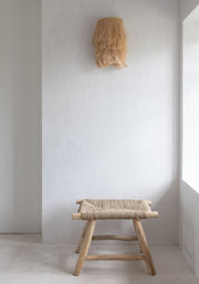 Bazar Bizar - De Abaca Applique Muurlamp - Naturel