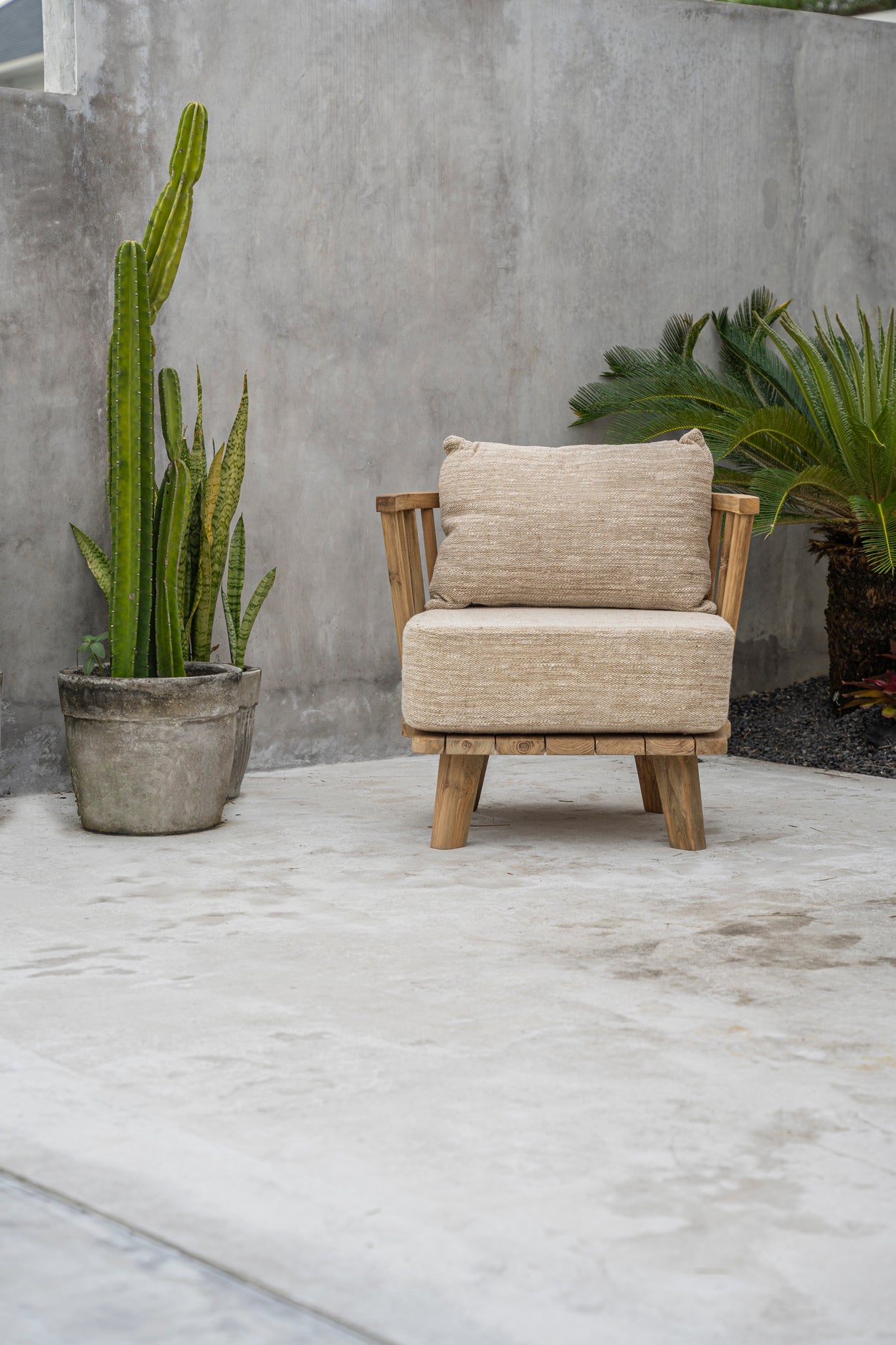 Bazar Bizar De Malawi Eenzitter - Naturel Beige