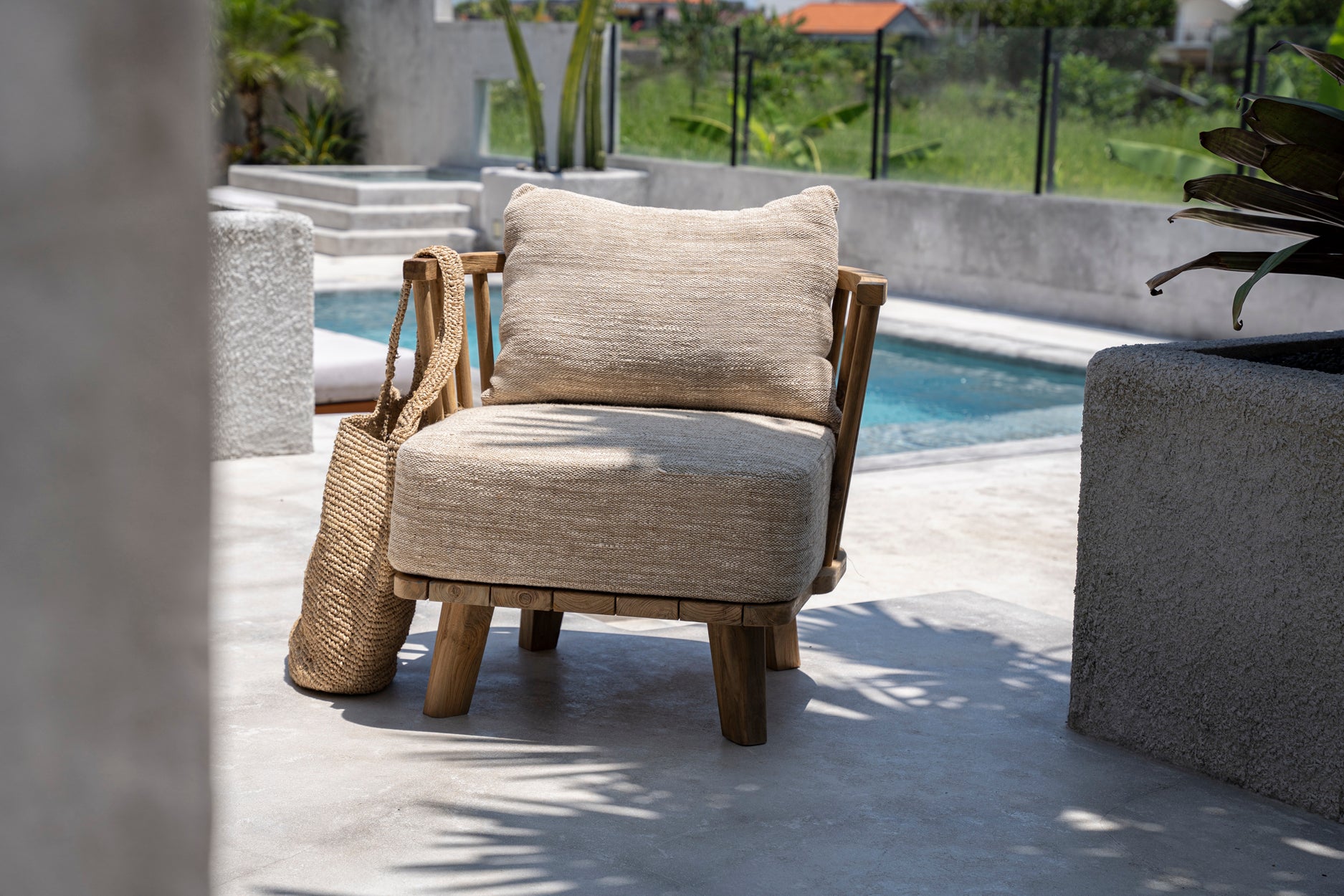 Bazar Bizar De Malawi Eenzitter - Naturel Beige
