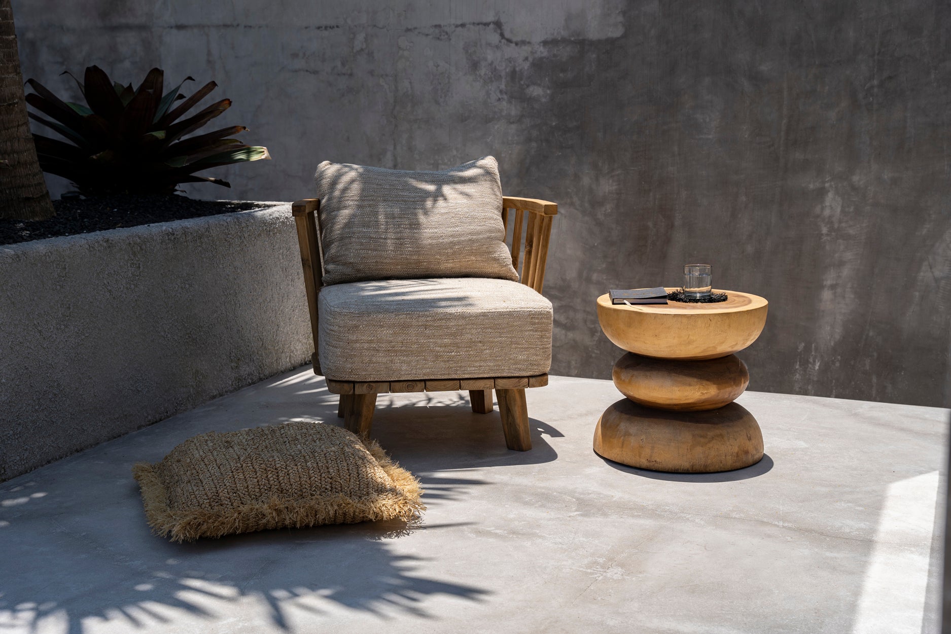 Bazar Bizar De Malawi Eenzitter - Naturel Beige