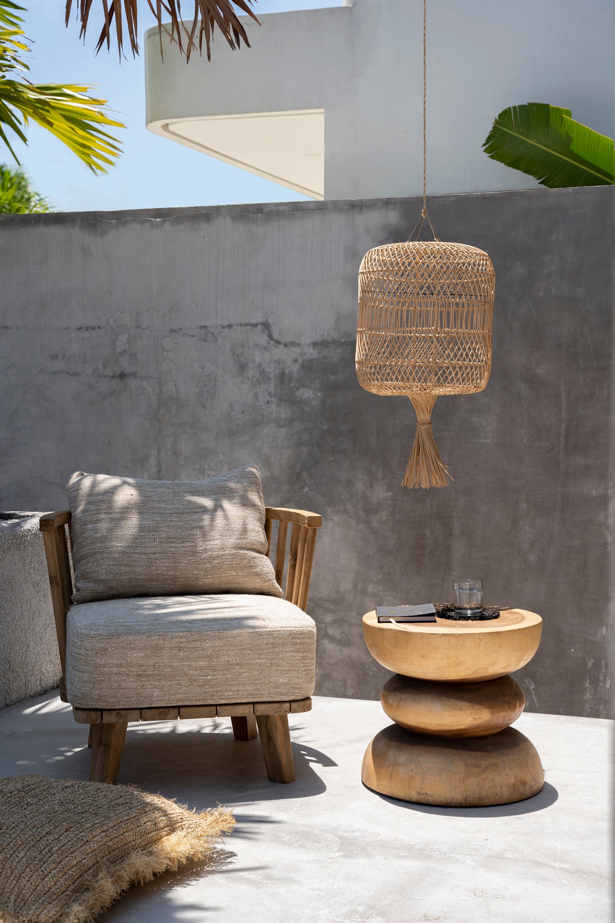 Bazar Bizar De Malawi Eenzitter - Naturel Beige