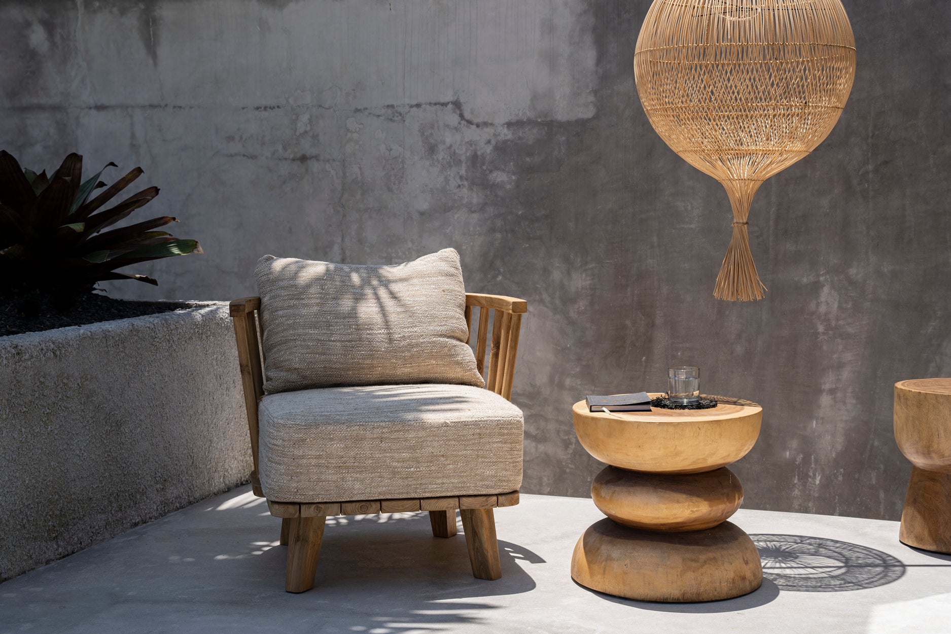 Bazar Bizar De Malawi Eenzitter - Naturel Beige