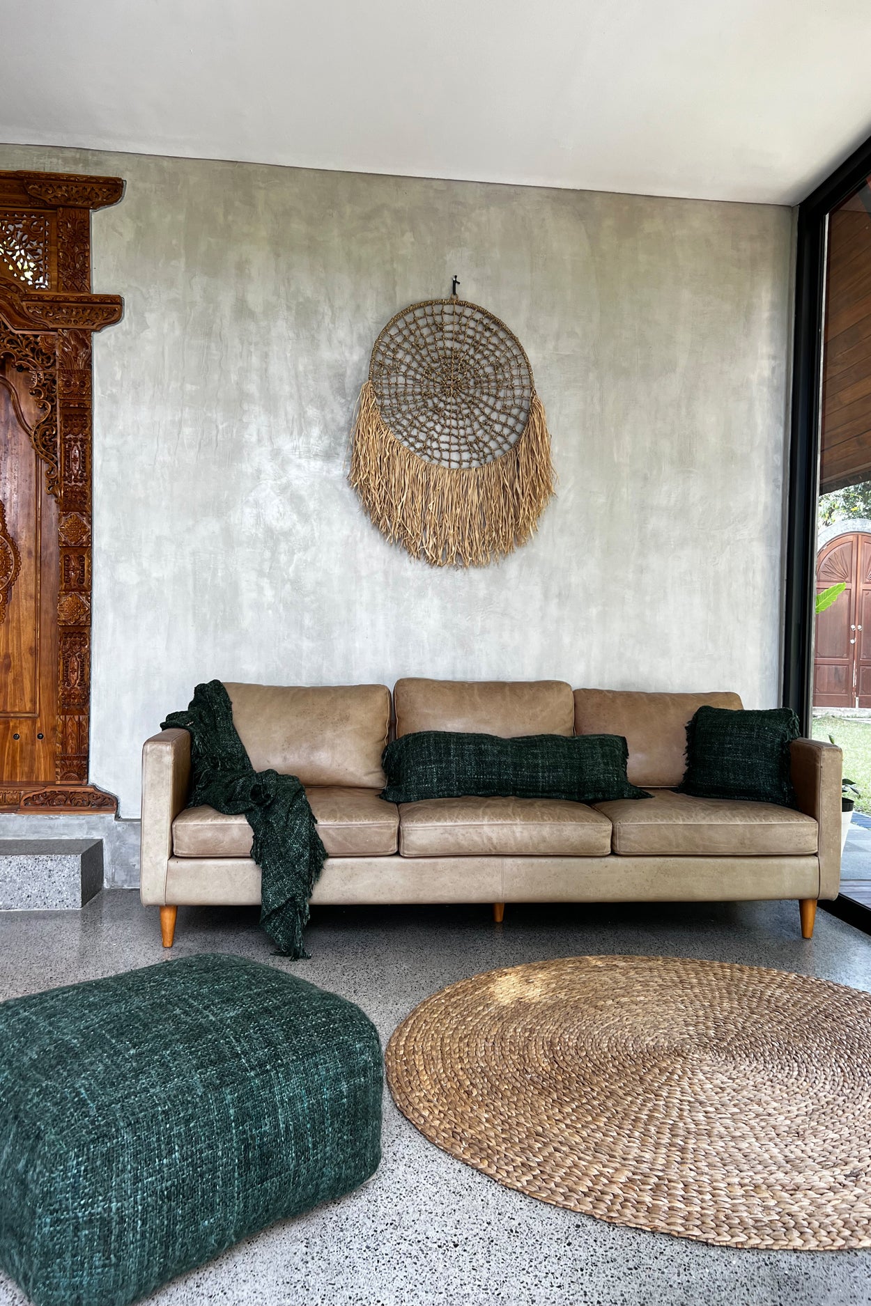 Bazar Bizar Het Waterhyacint Tapijt - Naturel - 150