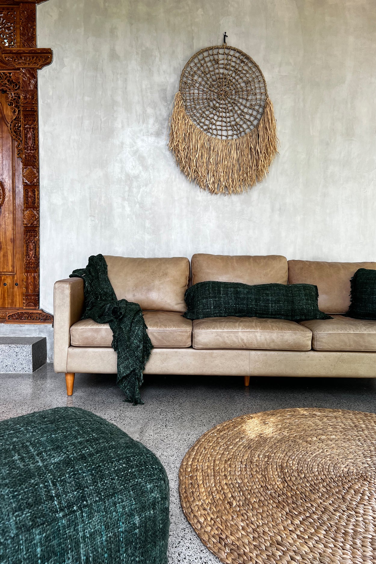 Bazar Bizar Het Waterhyacint Tapijt - Naturel - 150