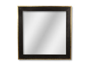 HSM Collection-Vierkante Spiegel-90x1,5x90-Zwart/Goud-Mango