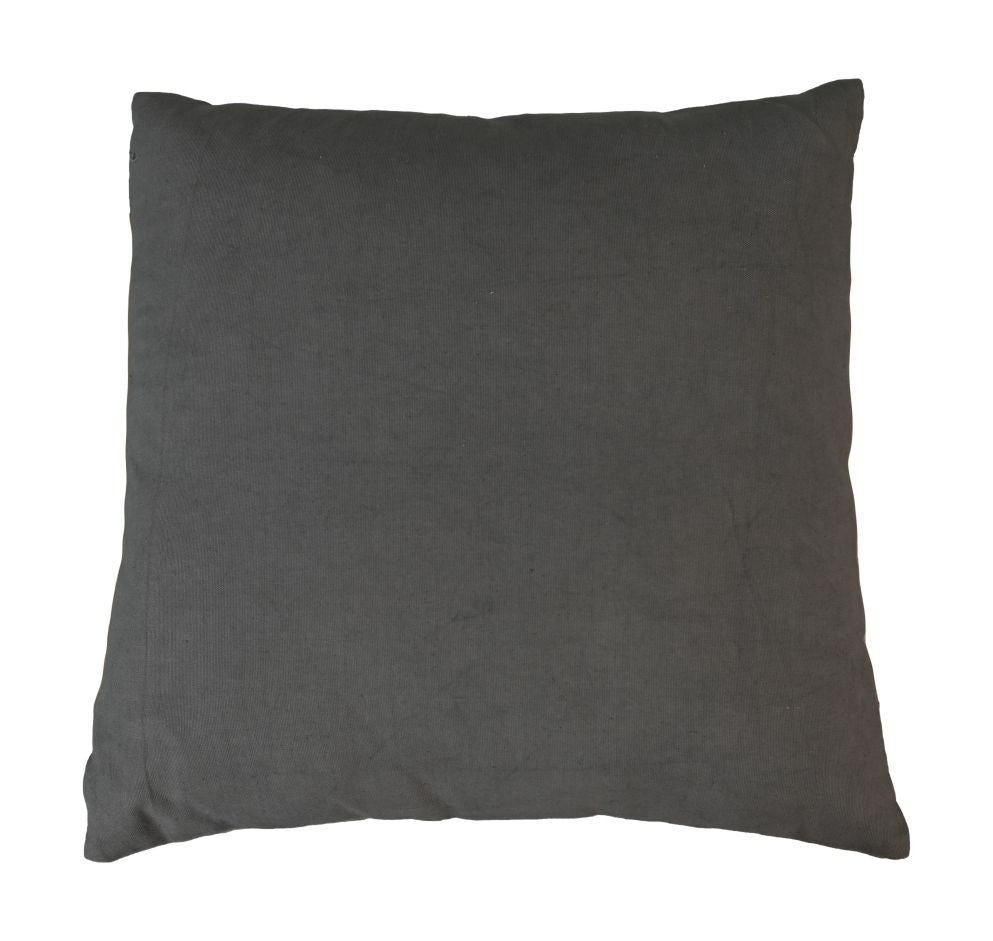 HSM Collection-Sierkussen Met Print-45x45-Licht Grijs/Goud-Stof